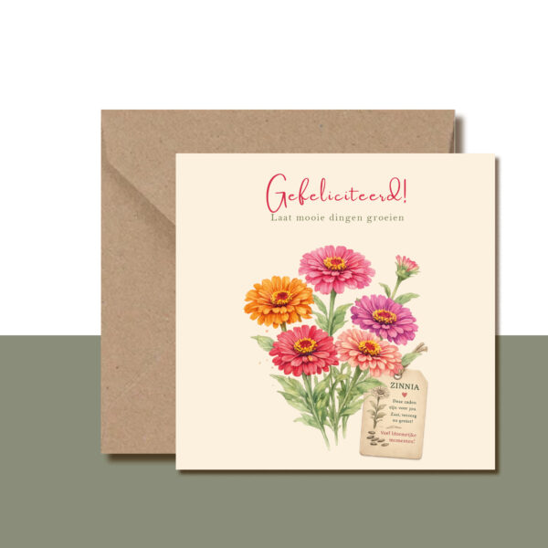 Bloeipost Zinnia