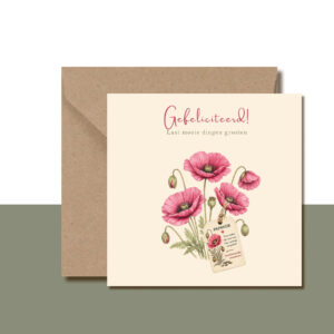Bloeipost papaver