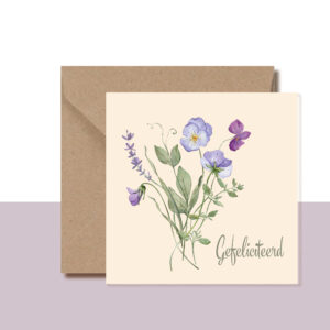 Feliciatiekaart bloemenserie 402