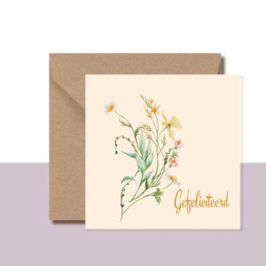 Feliciatiekaart bloemenserie 403