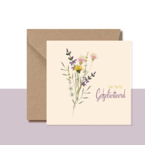 Feliciatiekaart bloemenserie 2600404