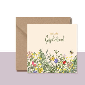 Feliciatiekaart bloemenserie 2600405